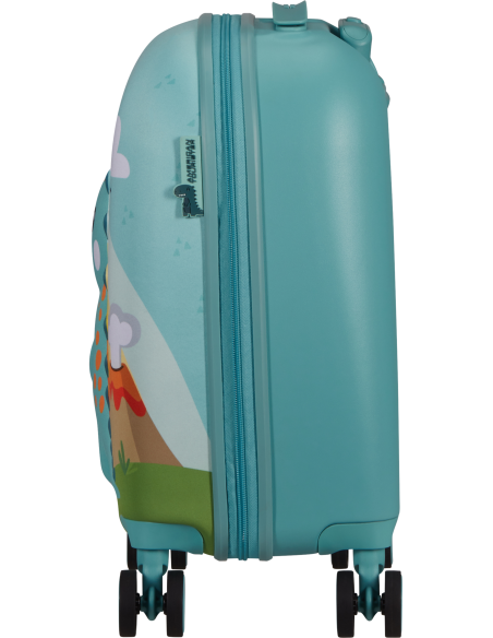 Valise enfant 4 roues 47 cm American Tourister Wondertrips Dino, vue de profil