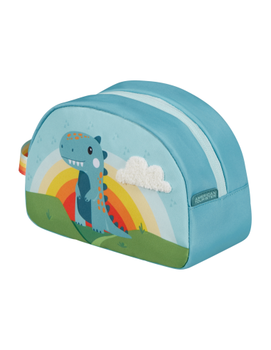Pochette enfant 20 cm American Tourister Wondertrips Dino, vue de trois quarts