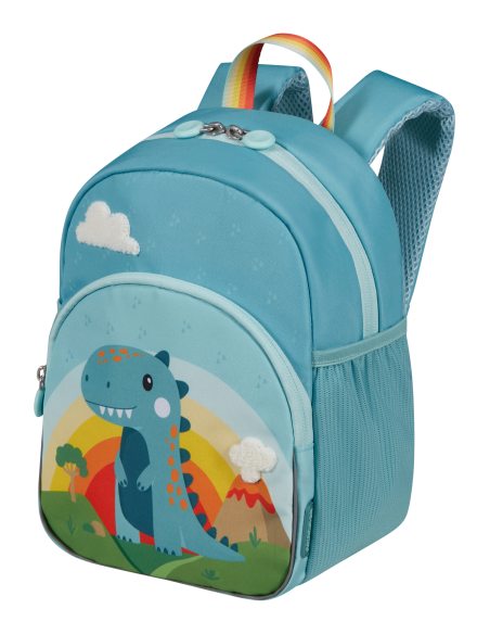 Mini sac à dos enfant 27 cm American Tourister Wondertrips Dino, vue de trois quarts