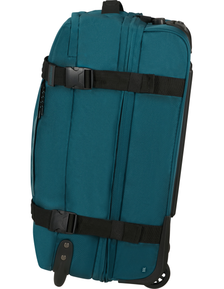 Sac de voyage 2 roues 55 cm American Tourister Urban Track Totally Teal, vue de profil