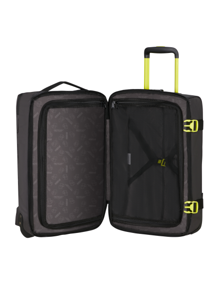 Sac de voyage Coated 55 cm American Tourister Urban Track Black/Lime, compartiment ouvert et rangements