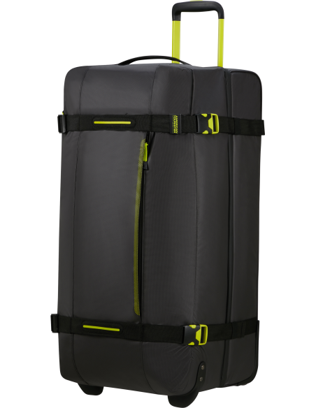 Sac de voyage Coated 78,5 cm American Tourister Urban Track Black/Lime, vue de trois quarts