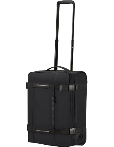 Sac à dos 2 roues 55 cm American Tourister Urban Track Asphalt Black, poignée télescopique déployée