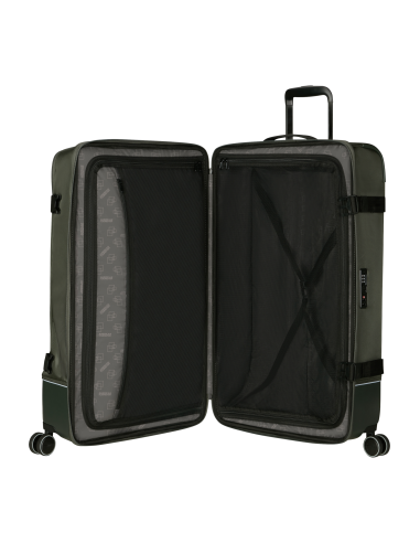Valise soute 4 roues 79 cm American Tourister Urban Track Dark Khaki, compartiment ouvert et rangements