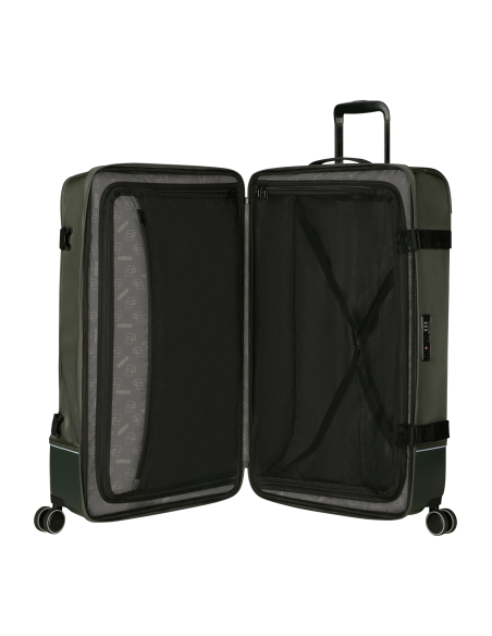 Valise soute 4 roues 79 cm American Tourister Urban Track Dark Khaki, compartiment ouvert et rangements