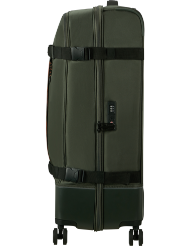 Valise soute 4 roues 79 cm American Tourister Urban Track Dark Khaki, vue de profil