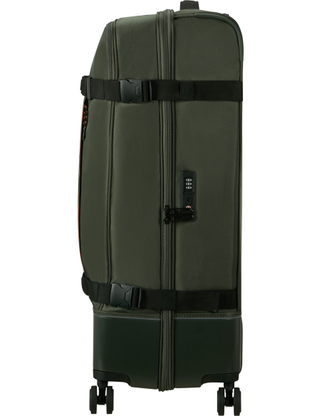 Valise soute 4 roues 79 cm American Tourister Urban Track Dark Khaki, vue de profil