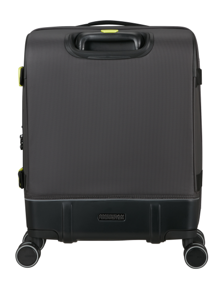 Valise cabine Coated 55 cm American Tourister Urban Track Black/Lime, vue arrière