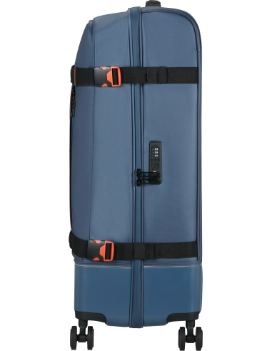 Valise soute Coated 79 cm American Tourister Urban Track Navy/Orange, vue de profil