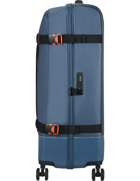 Valise soute Coated 79 cm American Tourister Urban Track Navy/Orange, vue de profil