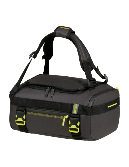 Sac de voyage convertible S 40 cm American Tourister Urban Track Black/Lime, vue de trois quarts