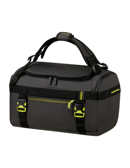 Sac de voyage convertible M 45 cm American Tourister Urban Track Black/Lime, vue de trois quarts