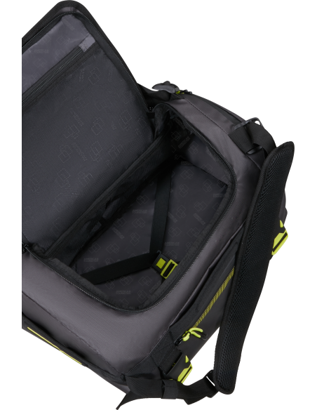 Sac de voyage convertible M 45 cm American Tourister Urban Track Black/Lime, compartiment ouvert et rangements