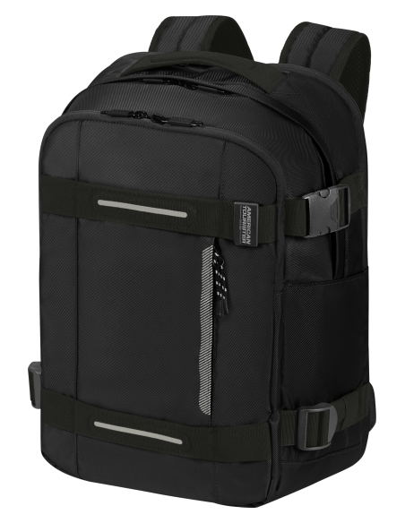 Sac à dos PC 15,6 pouces American Tourister Urban Track Asphalt Black, vue de trois quarts
