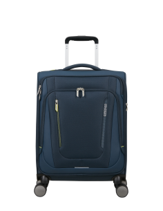 Valise cabine 4 roues 55 cm American Tourister Wanderlite Bleu Marine Foncé, réf. 158075-1265