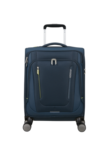 Valise cabine 4 roues 55 cm American Tourister Wanderlite Bleu Marine Foncé, réf. 158075-1265