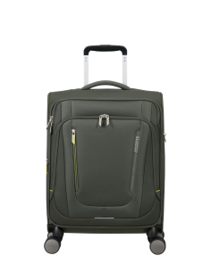 Valise cabine extensible 55 cm American Tourister Wanderlite Dark Khaki, réf. 158076-3457
