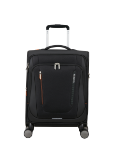 Valise cabine extensible 55 cm American Tourister Wanderlite Shadow Black, réf. 158076-0614