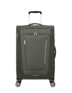 Valise soute extensible 68 cm American Tourister Wanderlite Dark Khaki, réf. 158077-3457