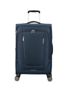 Valise soute extensible 68 cm American Tourister Wanderlite Bleu Marine Foncé, réf. 158077-1265