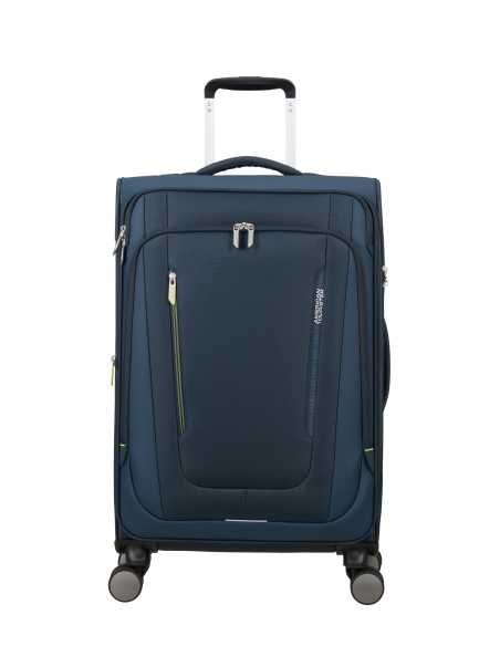 Valise soute extensible 68 cm American Tourister Wanderlite Bleu Marine Foncé, réf. 158077-1265
