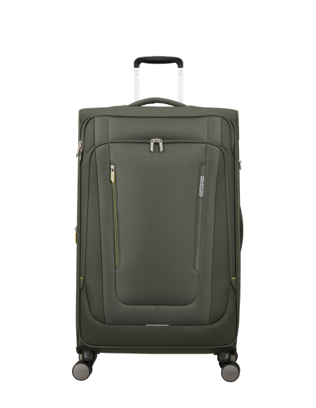Valise soute extensible 79 cm American Tourister Wanderlite Dark Khaki, réf. 158078-3457