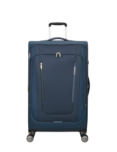 Valise soute extensible 79 cm American Tourister Wanderlite Bleu Marine Foncé, réf. 158078-1265