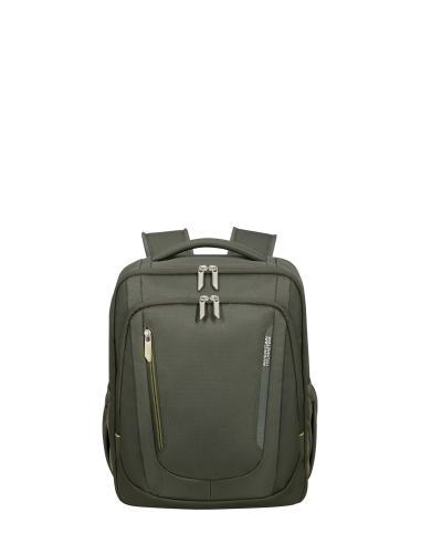 Sac à dos PC 15,6 pouces 40 cm American Tourister Wanderlite Dark Khaki, réf. 159231-3457