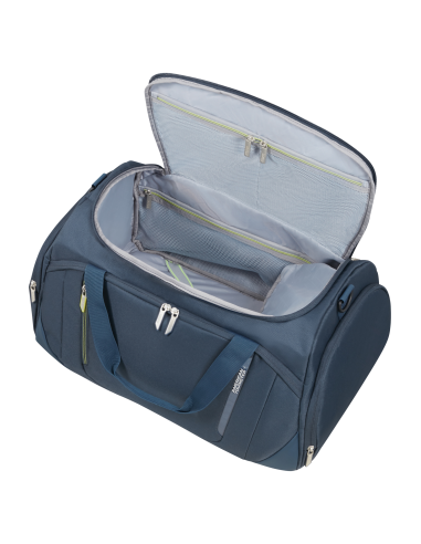 Sac de voyage 52 cm American Tourister Wanderlite Bleu Marine Foncé, compartiment ouvert et rangements