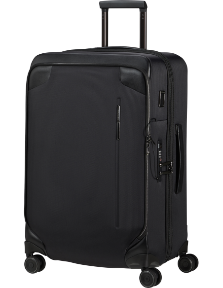 Valise 67 cm Samsonite Splendix Noir, vue de trois quarts