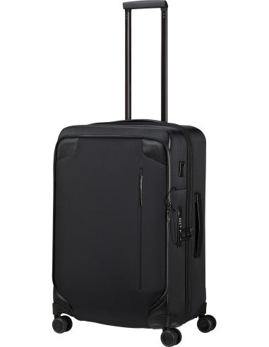 Valise 67 cm Samsonite Splendix Noir, poignée télescopique entièrement sortie