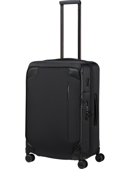 Valise 67 cm Samsonite Splendix Noir, poignée télescopique entièrement sortie
