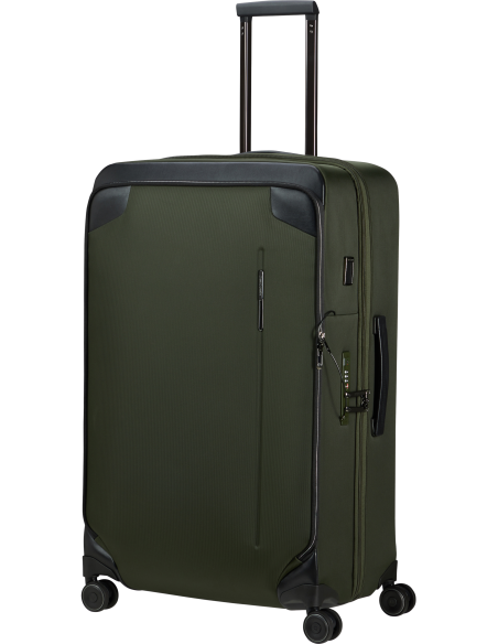 Valise 79 cm Samsonite Splendix Green/Black, poignée télescopique entièrement sortie