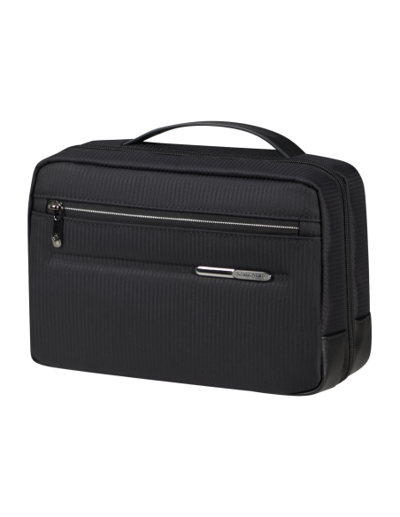 Trousse de toilette Samsonite Splendix Noir, vue de trois quarts