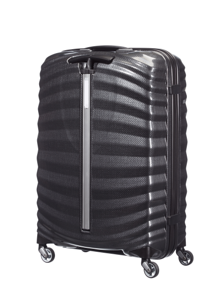 Samsonite Lite-Shock 69 cm Noir, vue arrière de trois quarts