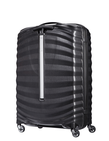 Samsonite Lite-Shock 75 cm Noir, vue arrière de trois quarts