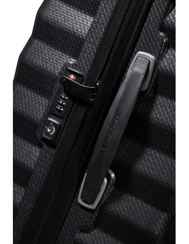 Samsonite Lite-Shock 75 cm Noir, détail de la serrure à combinaison