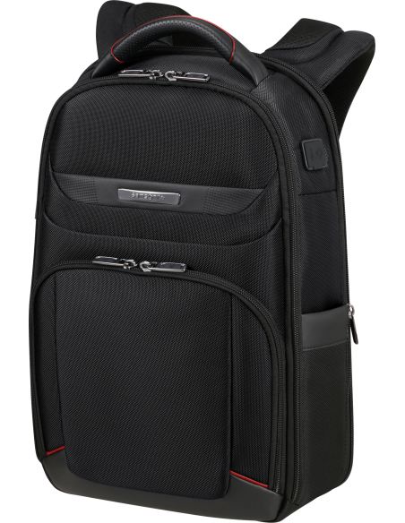 Sac à dos 14.1 pouces Samsonite Pro-DLX 6 Noir, vue de trois quarts