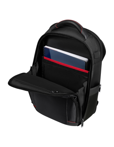 Sac à dos 14.1 pouces Samsonite Pro-DLX 6 Noir, rangement frontal ouvert