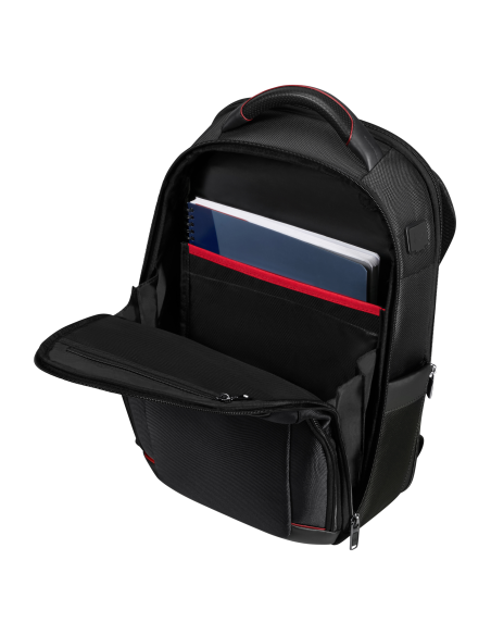 Sac à dos 14.1 pouces Samsonite Pro-DLX 6 Noir, rangement frontal ouvert