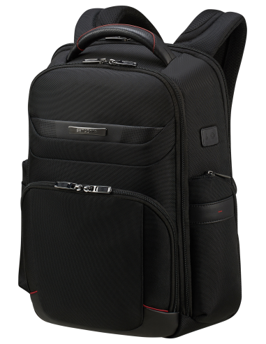 Sac à dos Slim 15.6 pouces Samsonite Pro-DLX 6 Noir, vue de trois quarts