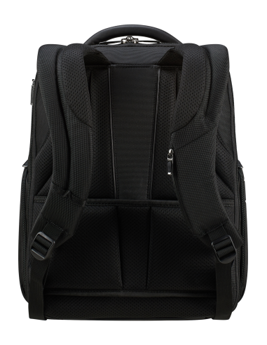Sac à dos Slim 15.6 pouces Samsonite Pro-DLX 6 Noir, vue arrière et bretelles