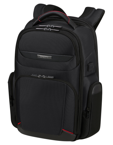 Sac à dos extensible 15.6 pouces Samsonite Pro-DLX 6 Noir, vue de trois quarts