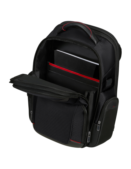 Sac à dos extensible 15.6 pouces Samsonite Pro-DLX 6 Noir, rangement frontal ouvert