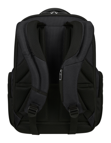 Sac à dos extensible 15.6 pouces Samsonite Pro-DLX 6 Noir, vue arrière et bretelles