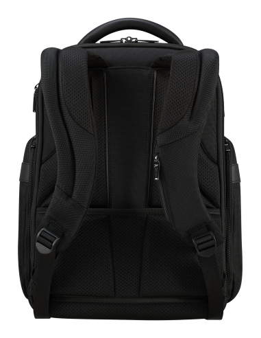Sac à dos sous-siège 15.6 pouces Samsonite Pro-DLX 6 Noir, vue arrière et bretelles