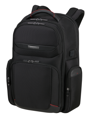 Sac à dos extensible 17.3 pouces Samsonite Pro-DLX 6 Noir, vue de trois quarts