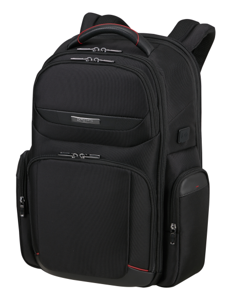 Sac à dos extensible 17.3 pouces Samsonite Pro-DLX 6 Noir, vue de trois quarts
