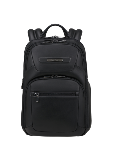 Sac à dos en cuir 14.1 pouces Samsonite Pro-DLX Leather Noir, réf. 158685-1041