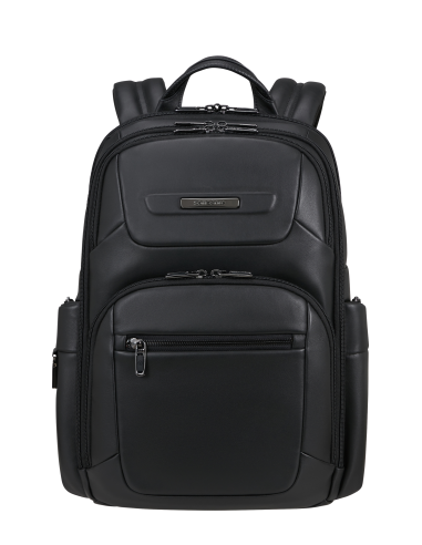 Sac à dos en cuir 15.6 pouces Samsonite Pro-DLX Leather Noir, réf. 158686-1041